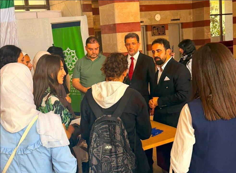 universitemiz-suriyede-duzenlenen-uluslararasi-universiteler-tanitim-fuarina-katildi